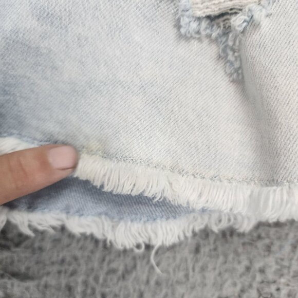 H&M Shorts Womens 2 Light Wash Stretch Mid Rise Denim Jeans - Picture 7 of 11